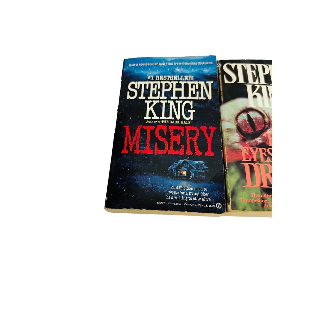 STEPHEN KING Misery & The Eyes Of The‎ Dragon  Paperback Book